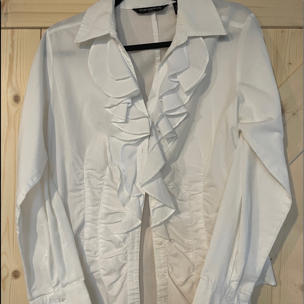 White Sharagano Dress top